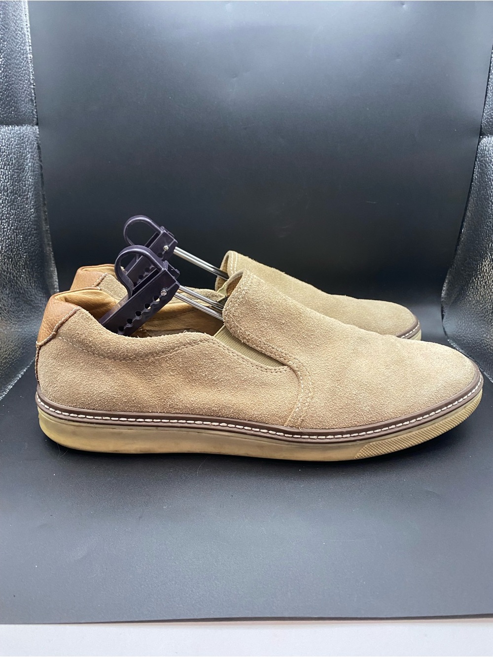 Johnston & Murphy McGuffey Mens Slip On Shoes Tan Leather Lining 11.5 M
